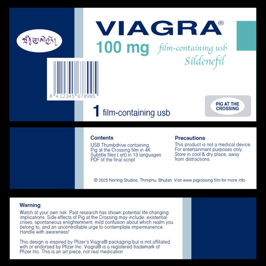 Viagra Packaging -  Pig at the Crossing 4K image 1