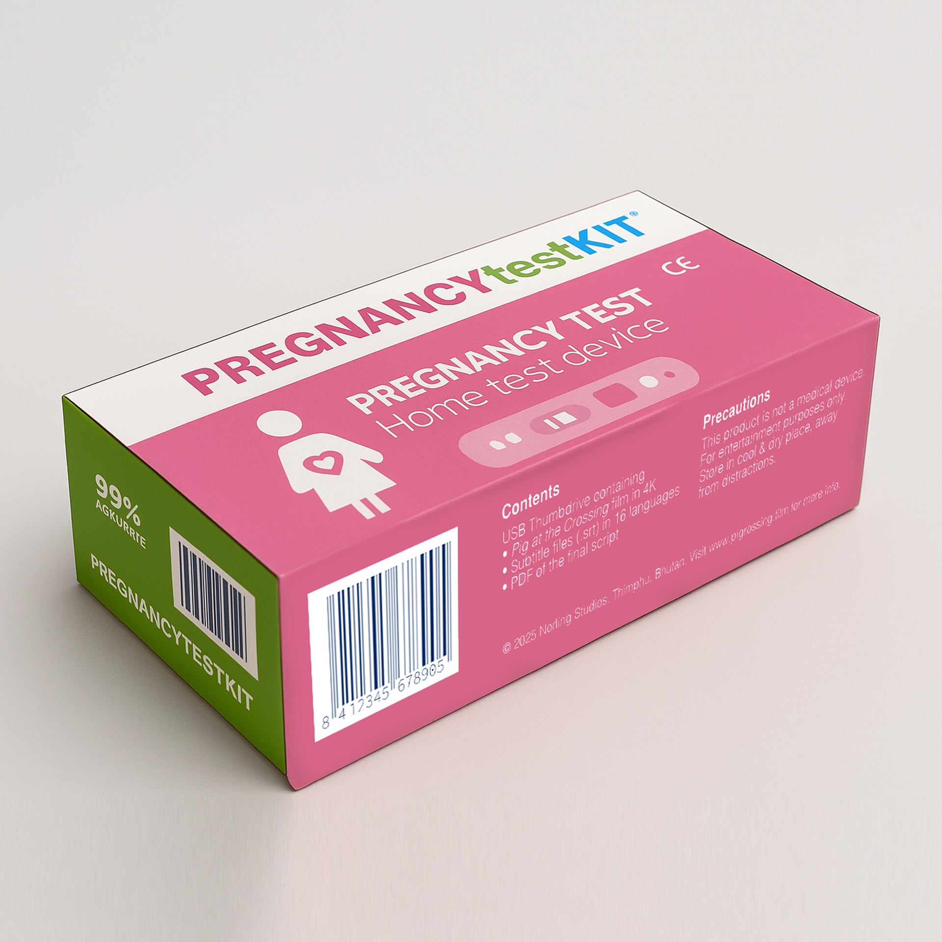 Pregnancy Test Packaging -  Pig at the Crossing 4K image 0